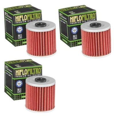 Filtro de aceite HF123 - Paquete de 3 reemplaza KAW 16099-004 para KEF/KL/KLF/KLR/KLT/KLX/KT Foto 1 de 4