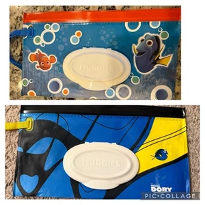 Huggies Clutch N Clean Refillable Pouch Baby Wipes Nemo Disney Pixar - Picture 1 of 2