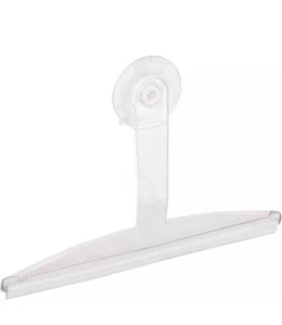 Idesign 22300 Clear Plastic Suction Squeegee with Storage Hook Shower Window NEW - Picture 1 of 2