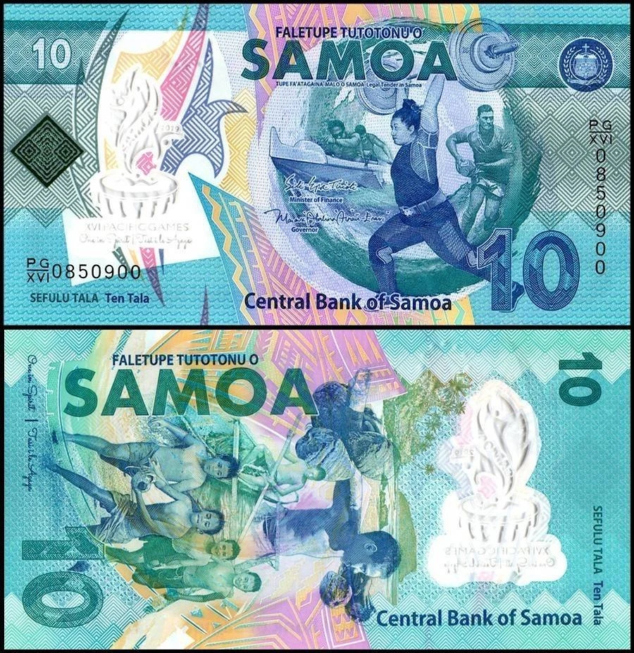 Samoa 10 Tala, 2019, P-45, UNC Commemorative, Polymer - Image 1 of 1