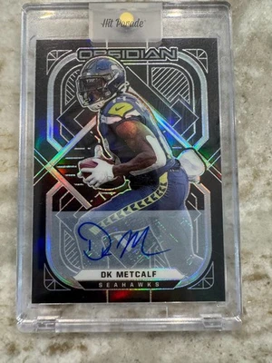 D.K. DK Metcalf 2021 Panini Obsidian Auto Autograph #17/25 Seattle Seahawks - Image 1 of 3