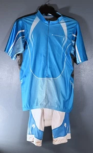 Descente short sleeve cycling kit size Men's jersey sz. L - bib shorts sz. M - Picture 1 of 24
