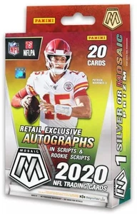 2020 Panini Mosaic Football Hanger Box (Reactive Gold Parallels) - Picture 1 of 6