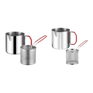 Deep Fryer Pot with Strainer Basket Practical Cookware Durability Frying Pot - Picture 1 of 16