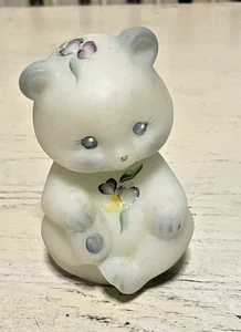 Oso Fenton vidrio pintado a mano firmado M Young EE. UU. - Imagen 1 de 7