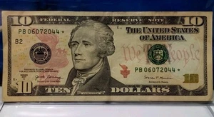 US $10 Dollar 2017A Star Note PB 06072044* Circulated Replacement Federal Bill - Picture 1 of 8