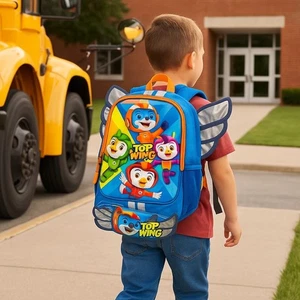 Top Wing 14” 3D Preschool Backpack – Winged Adventure for Little Flyers - Picture 1 of 7