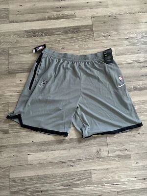Nike San Antonio Spurs NBA Basketball Shorts Men's Black Gray Dri Fit Size 3Xl - Image 1 of 4