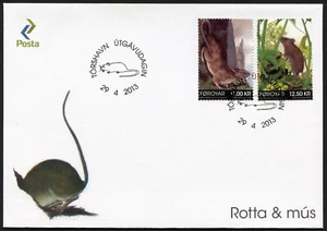 Faroe FDC 2013.04.29. Animals Rodents Mice - Series - Picture 1 of 3