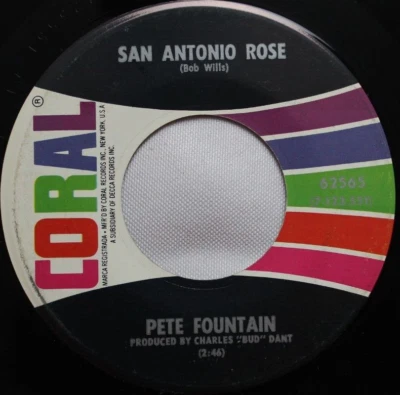 PETE FOUNTAIN NIGHT TRAIN TO MEMPHIS / SAN ANTONIO ROSE 45RPM 7" RECORD VG+ - Image 1 of 4