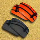 2 Pairs Lenses Replacement For-Oakley Tincan Polarized-Solid Black&Orange Red
