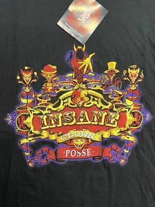 Camicia Insane Clown Posse Uomo 3XL Nero Oro Tendone Scuro Carnevale Ufficiale ICP - Foto 1 di 10