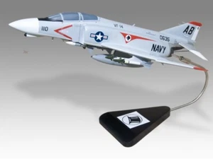 McDonnell Douglas F-4B Phantom VF-14 Tophatters Wood Airplane Model Small 1/72 - Picture 1 of 13