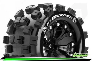 Louise MT-MCROSS 1-10 Monster Truck Reifen Fertig Verklebt Soft 2.8" Felgen Schw - Bild 1 von 1