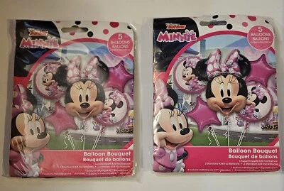 Disney Minnie Mouse 5 Foil Balloon Bouquet 2x - Image 1 of 2