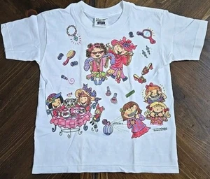 Vintage 90s Girls T-Shirt Small Jane Dippold Art Rel-e-vant Products USA Made - Picture 1 of 9
