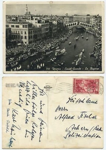 39551 - Venezia - Canal Grande - La Regata - Echtfoto - Ansichtskarte, gelaufen - Picture 1 of 2
