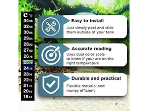 10PCS New Liquid Crystal Thermometer Stickers for Accurate Quick Temp Monitoring - Picture 1 of 3