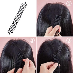 4Pcs Hair French Braid Topsy Tail Clip Magic Styling Stick DIY Bun Maker Tools - Picture 1 of 10