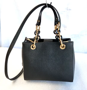 MICHAEL KORS CYNTHIA Saffiano Leather Crossbody Satchel Handbag - New w/Tag - Picture 1 of 14
