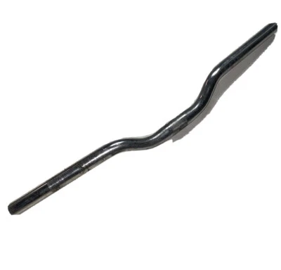 Unbranded Mountain Bike Riser Bar Silver Handlebar 600mm x25.4 Alloy ~2” Rise - Image 1 of 4