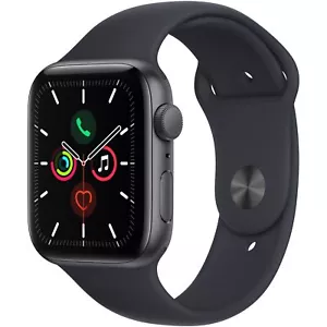Apple Watch SE 44mm (GPS) Aluminum Space Gray with Midnight Sport Band - Good - Picture 1 of 2