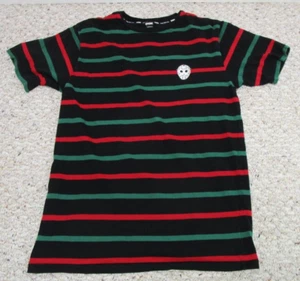 Dirty Ghetto Kids DGK Jason Mask Embroidered Striped T Shirt Medium - Picture 1 of 4