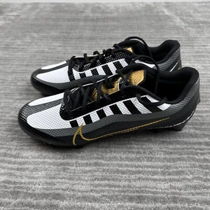 NEW Nike Vapor Edge Speed 360 Mens 14 Black Metallic Gold Football Cleats Shoes - Picture 1 of 7