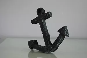 Acuario Viejo Ancla Hundida Oxidada 18 X 18 X 2 Cms Barco De Guerra Pirata - Imagen 1 de 4