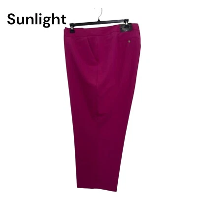 Worthington Woman Modern Fit Straight Leg Ankle Pants Size 30W Adventure Pink - Imagem 1 de 4