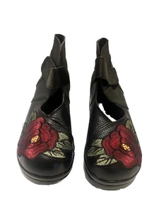 Mary Jane Shoes Wedge platform Size 38 EU School Girl Japanese Flowers - Picture 1 of 9