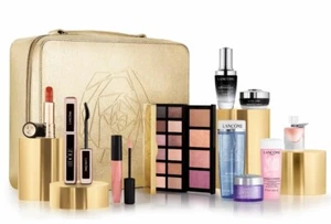 LANCOME 2022 LIMITED EDITION 10 PIECE HOLIDAY BEAUTY BOX GIFT SET NEW VALUE $542 - Picture 1 of 7