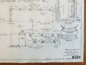 1916 Blueprint CP Railway Train Chicago Bridge & Iron 20.5 X 14" R2d - Imagen 1 de 2
