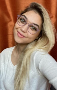 New Ray-Ban RB 7097 5726 47mm Round Pink Women's Eyeglasses Frames . - Picture 1 of 11