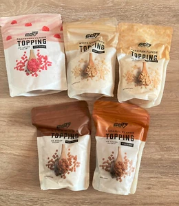 Got7 Topping-Set 5 tlg. Caramel Himbeer Marzipan Weisse Schokolade Zimt *NEU* - Bild 1 von 2