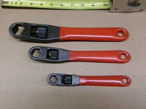 Craftsman USA 3-Piece Pocket Socket Wrench Set 6" + 8" + 10" - Foto 1 di 10