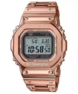 NUOVO orologio uomo digitale Casio G-Shock FULL METAL ORO ROSA placcato ioni GMWB5000GD4 - Foto 1 di 5