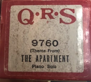 Rollos de piano QRS Player tema del apartamento piano solo - Imagen 1 de 2