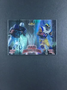 1999 Topps Finest Marshall Faulk REFRACTOR - Edgerrin James MAIN ATTRACTION #MA4 - Picture 1 of 4