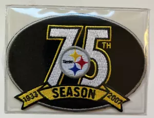 Camiseta de fútbol americano oficial de los Pittsburgh Steelers 2007 75ª NFL parche Willabee Ward - Imagen 1 de 5