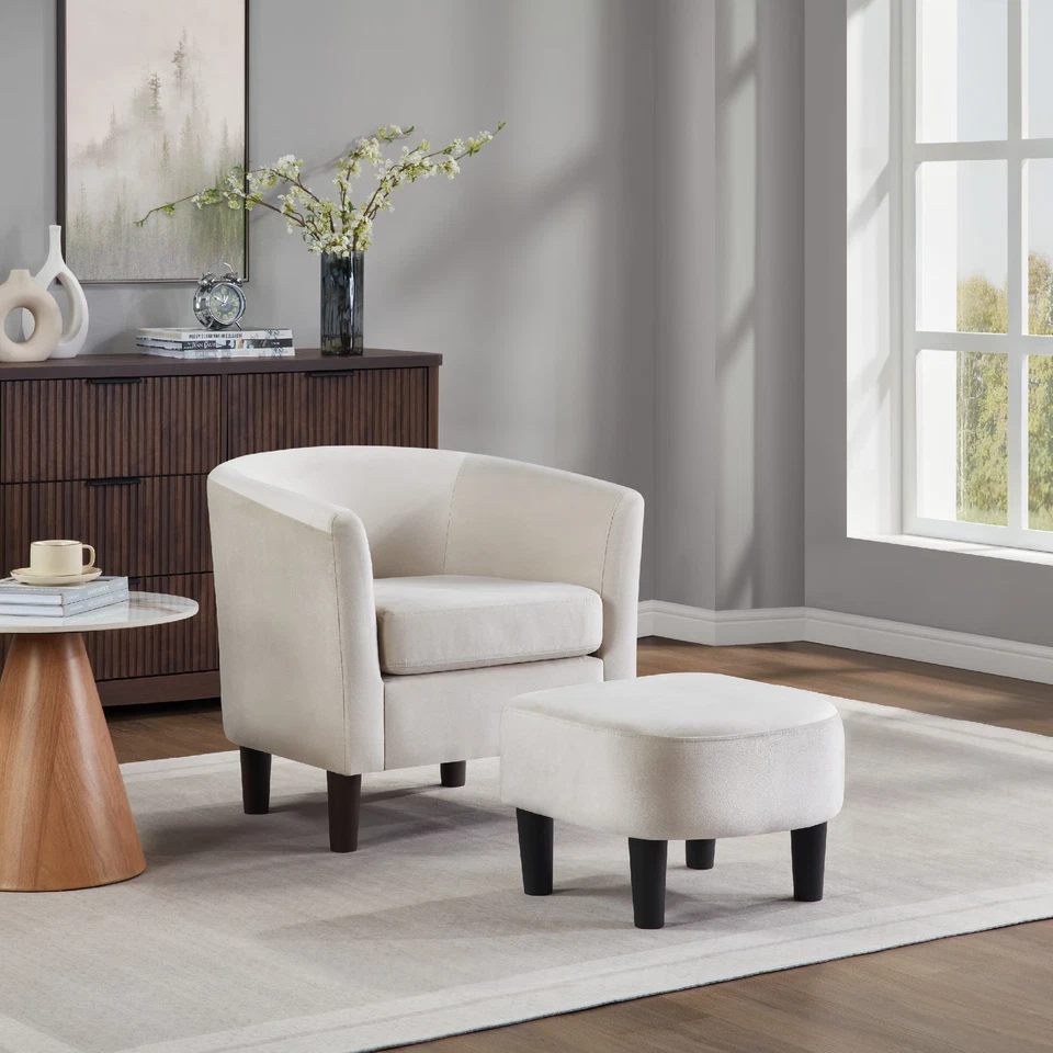 Silla FunniHomi 19.3''D X 18.5''W Terciopelo con Otomana para Niños y Adolescentes Foto 1 de 4