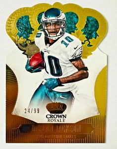 Tarjeta dorada troquelada Panini Crown Royale DeSean Jackson 2013 SP #/99 ¡Leyenda de los Eagles! - Imagen 1 de 3