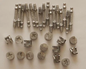 (16) 32! Sets of Furniture Connector 0.6" Dia Cam Fittings and dowel - Picture 1 of 1