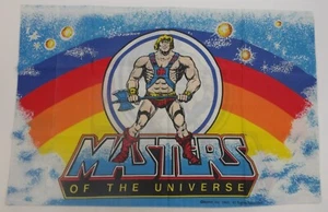1983 Masters of the Universe 3-Piece Twin Bed Sheet Set Flat Fitted PCase He-Man - Picture 1 of 10