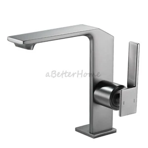 Modern Waterfall Spout Bathroom Sink Mixer Tap Single Handle Wash Basin Faucet - Picture 1 of 10