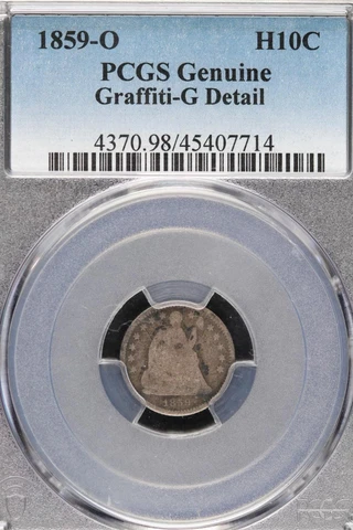 1859 O Seated Liberty Half Dime PCGS Good Details *DoubleJCoins* 1700-23 Cover