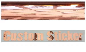ROSE GOLD Chrome Custom Text Name Personal Wedding Stickers Decals Fonts 61-70 - Picture 1 of 15