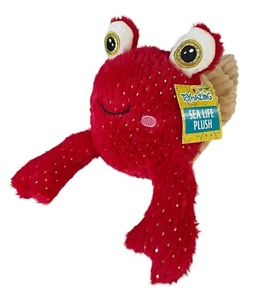Juguete de peluche Toymazing Sea Life rojo CANGREJO ERMITAÑO 10" con etiqueta Midwood - Imagen 1 de 7