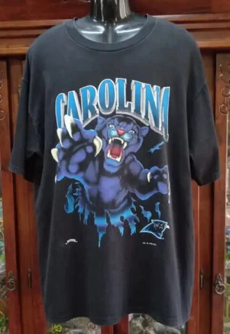 Vintage 90s NFL Carolina Panthers Graphic Shirt Unisex Cotton Men Women KV8642 Cover