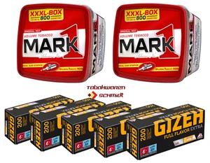 2x Mark Adams No.1 Red Tabak 400g mit 1000 GIZEH Full Flavor EXTRA-Filterhülsen - Bild 1 von 1